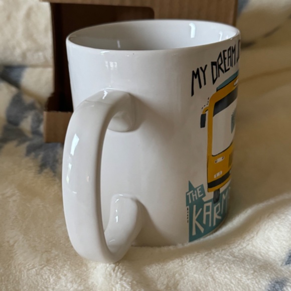 My Dream Job is Driving the Karma Bus Coffee Mug Ceramic Cup Primitives by Kathy - Picture 9 of 16